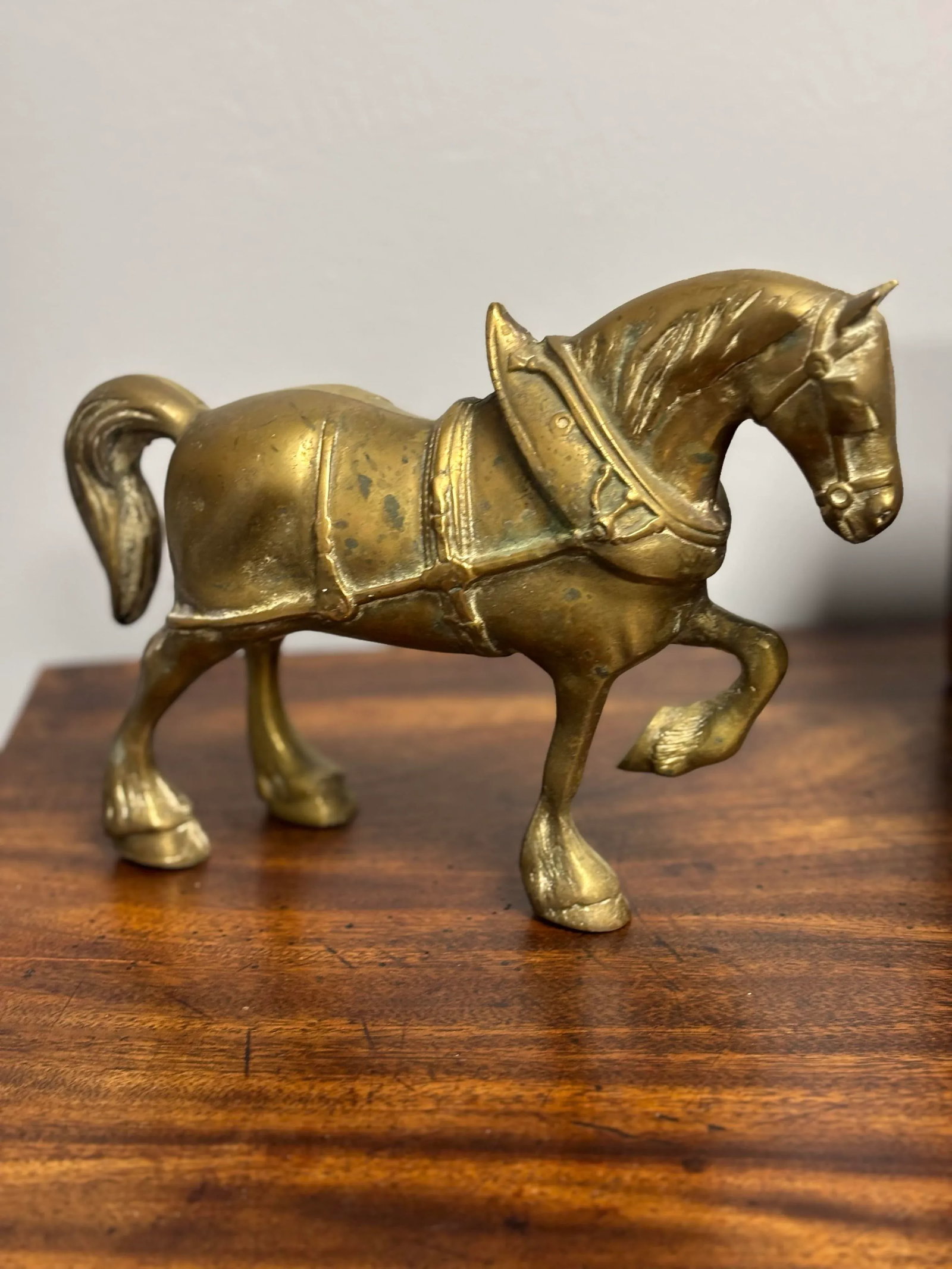 Vintage English Brass Horse - 5