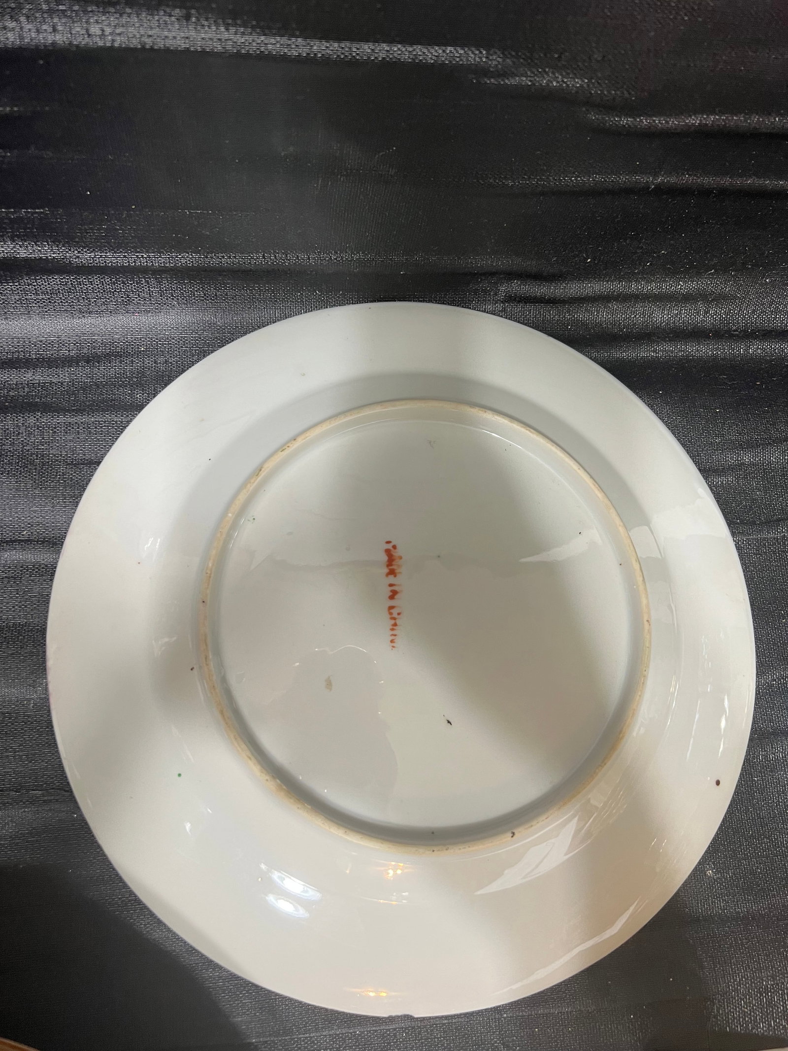 Early 20th Century Rose Medallion Dinner Plates- Set of 7 - 3
