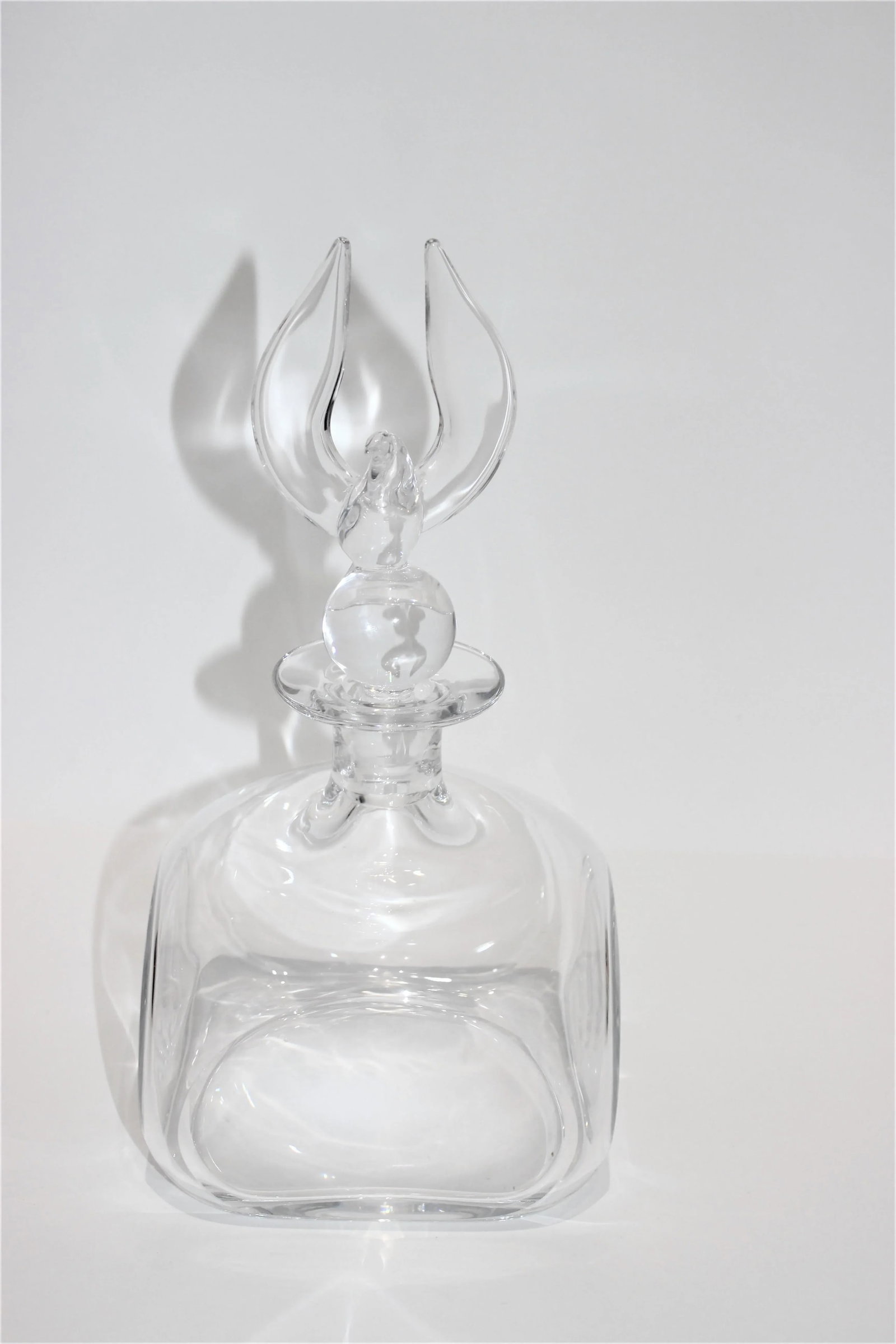 Steuben Lloyd Atkins Eagle Decanter Signed - 11