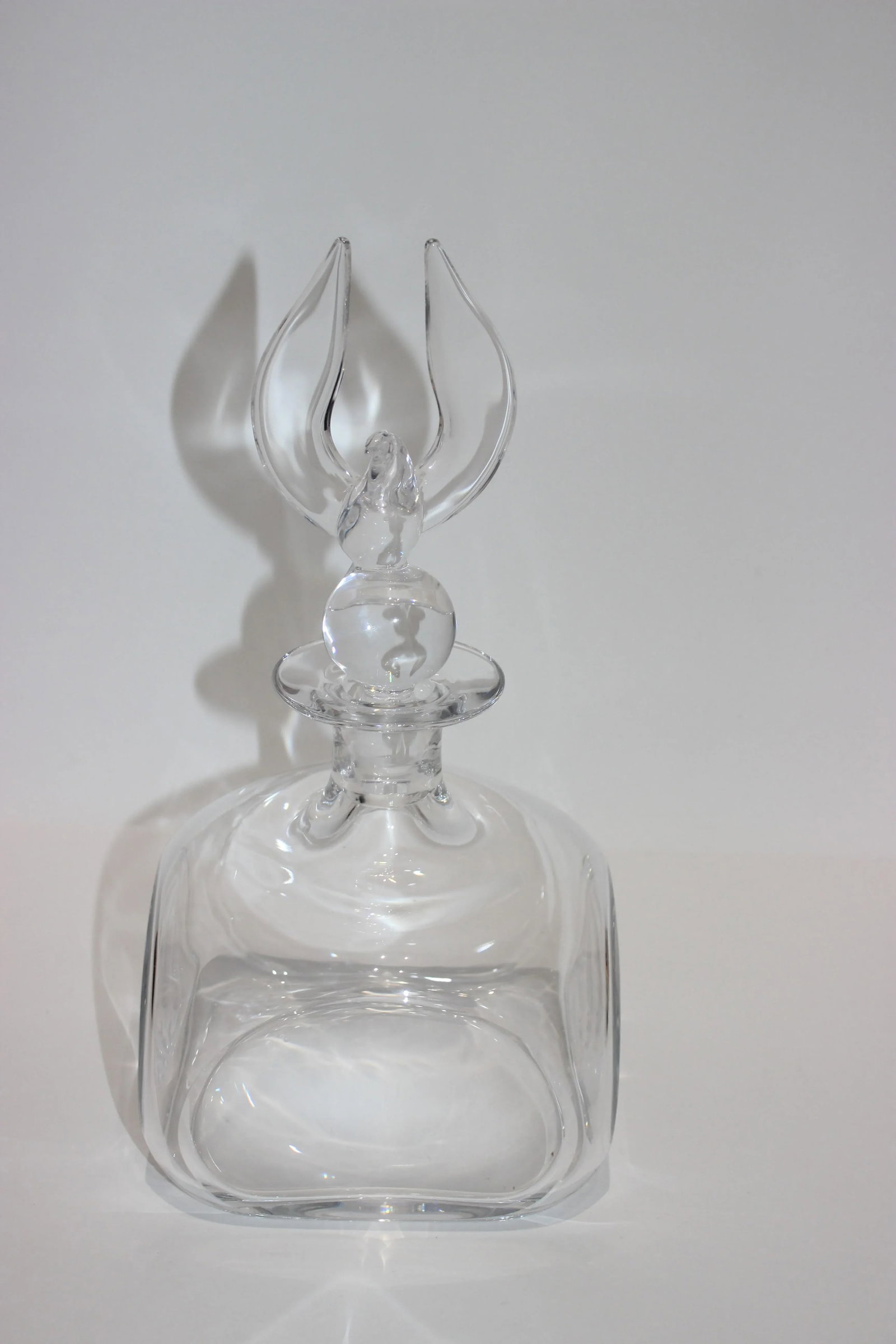 Steuben Lloyd Atkins Eagle Decanter Signed - 2
