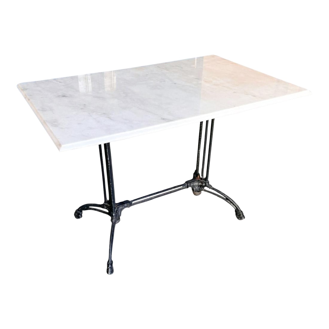 Antique French Bistro Table With Marble Top (1 of 10)