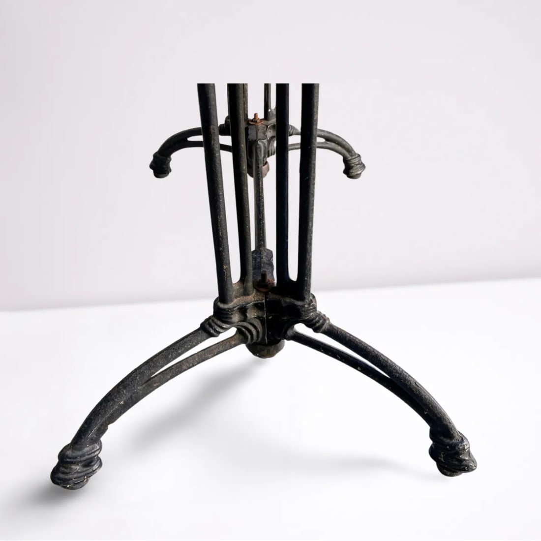 Antique French Bistro Table With Marble Top - 9