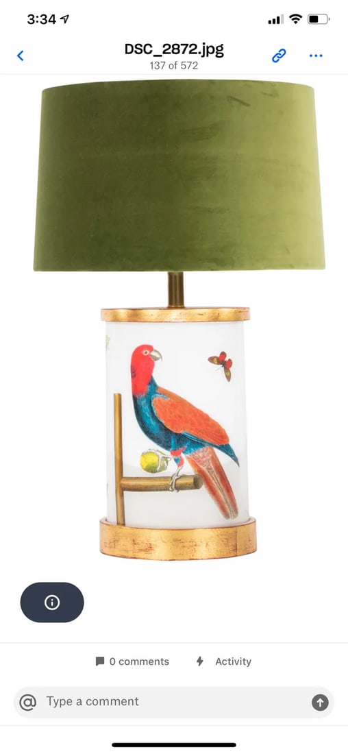 Parrot on Perch Table Lamp - 2