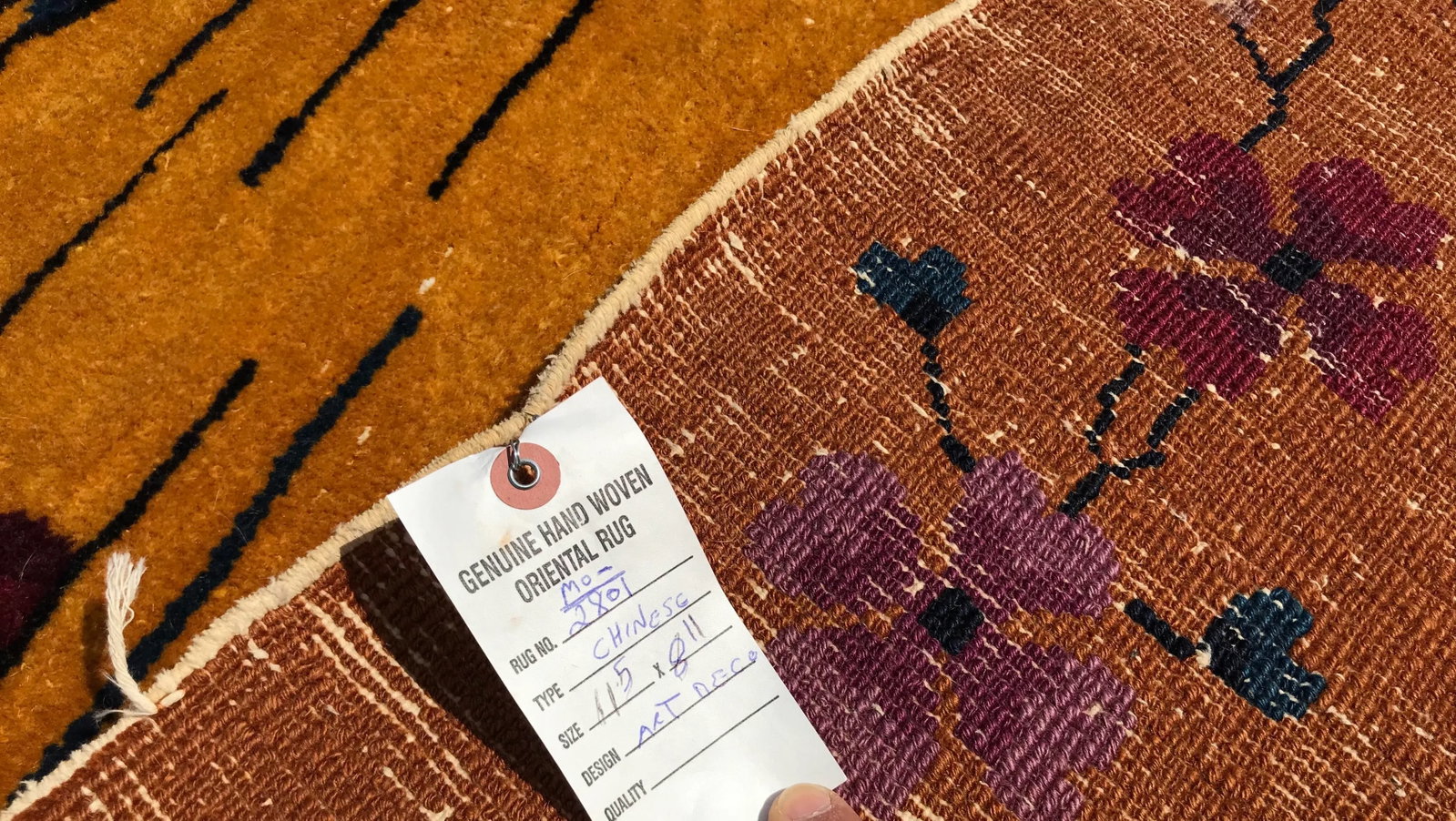 1920s Art Deco Chinese Rug- 8'11" X 11'5" - 12