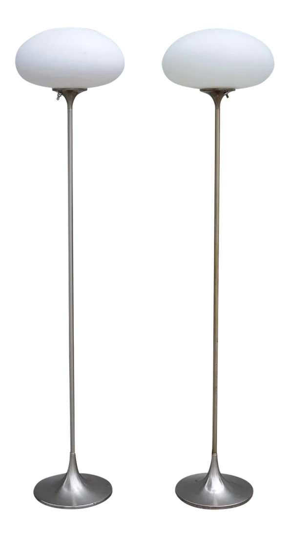 Mid-Century Modern Laurel Mushroom Floor Lamps - a Pair (1 of 12)