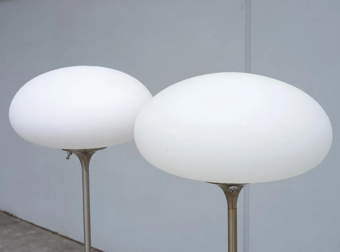 Mid-Century Modern Laurel Mushroom Floor Lamps - a Pair - 2
