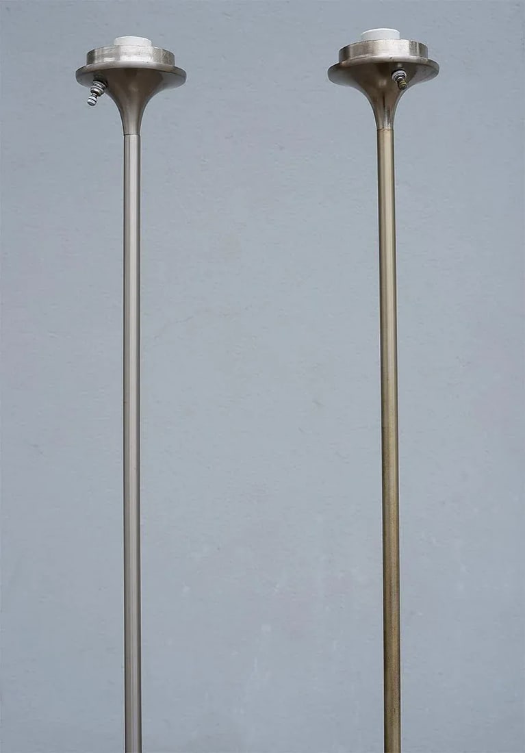 Mid-Century Modern Laurel Mushroom Floor Lamps - a Pair - 4
