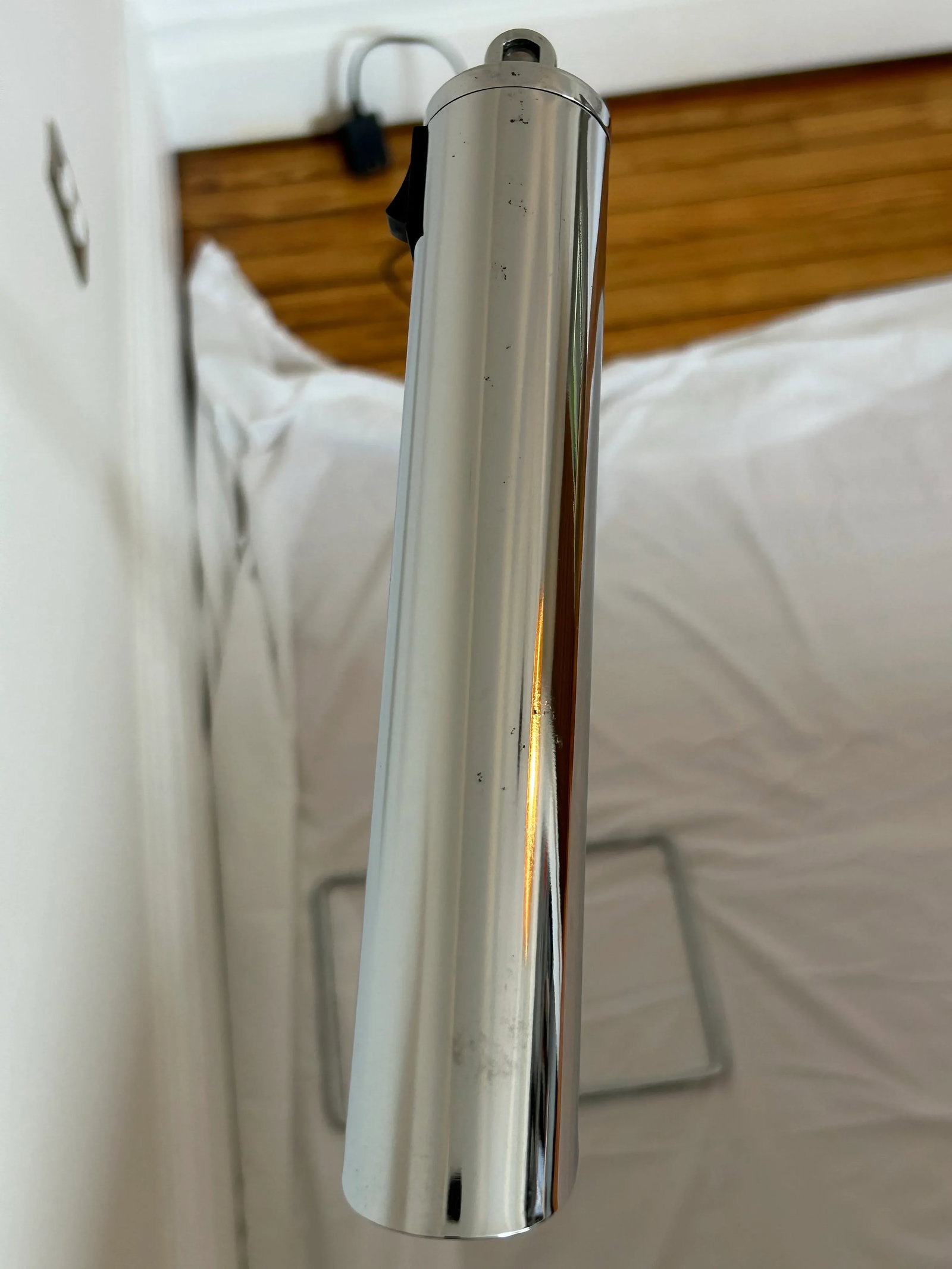 Vintage 1970s Abo Randers Attributed Chrome Floor Lamp - 8
