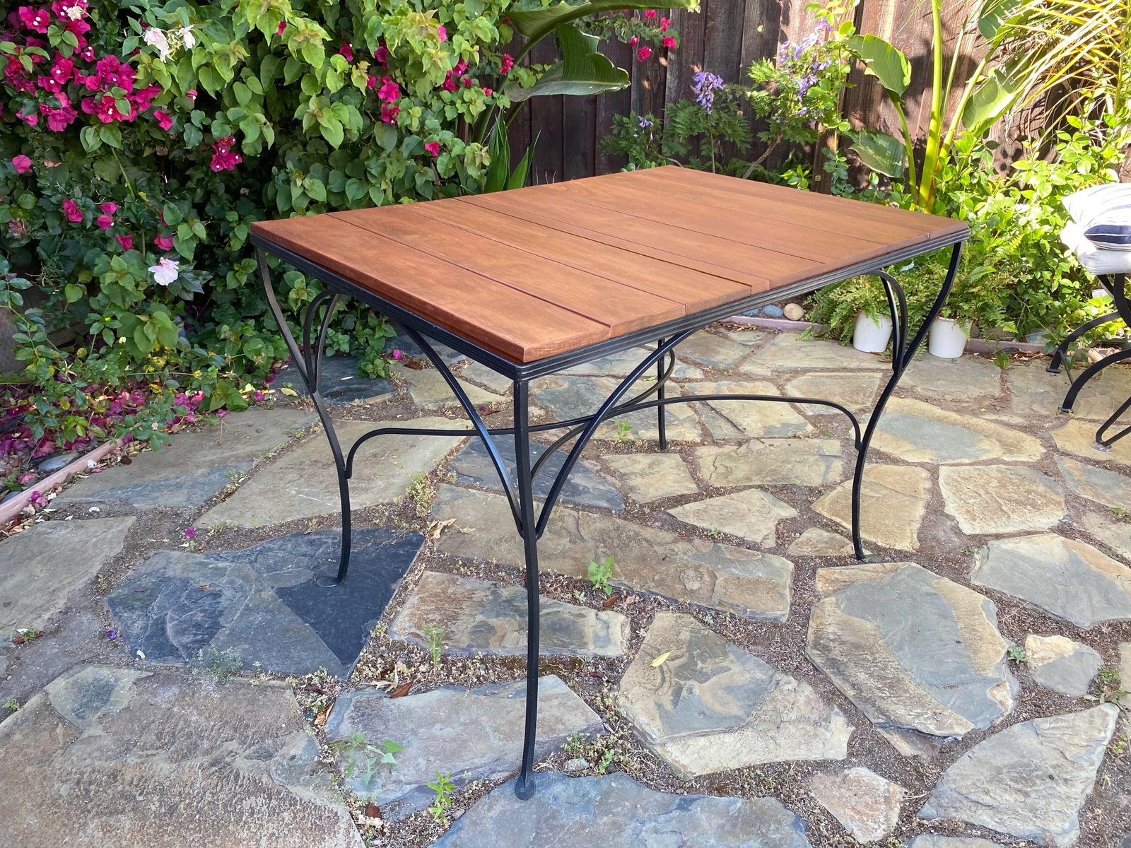 Mexican Modern Wrought Iron Outdoor Dining Set - 11