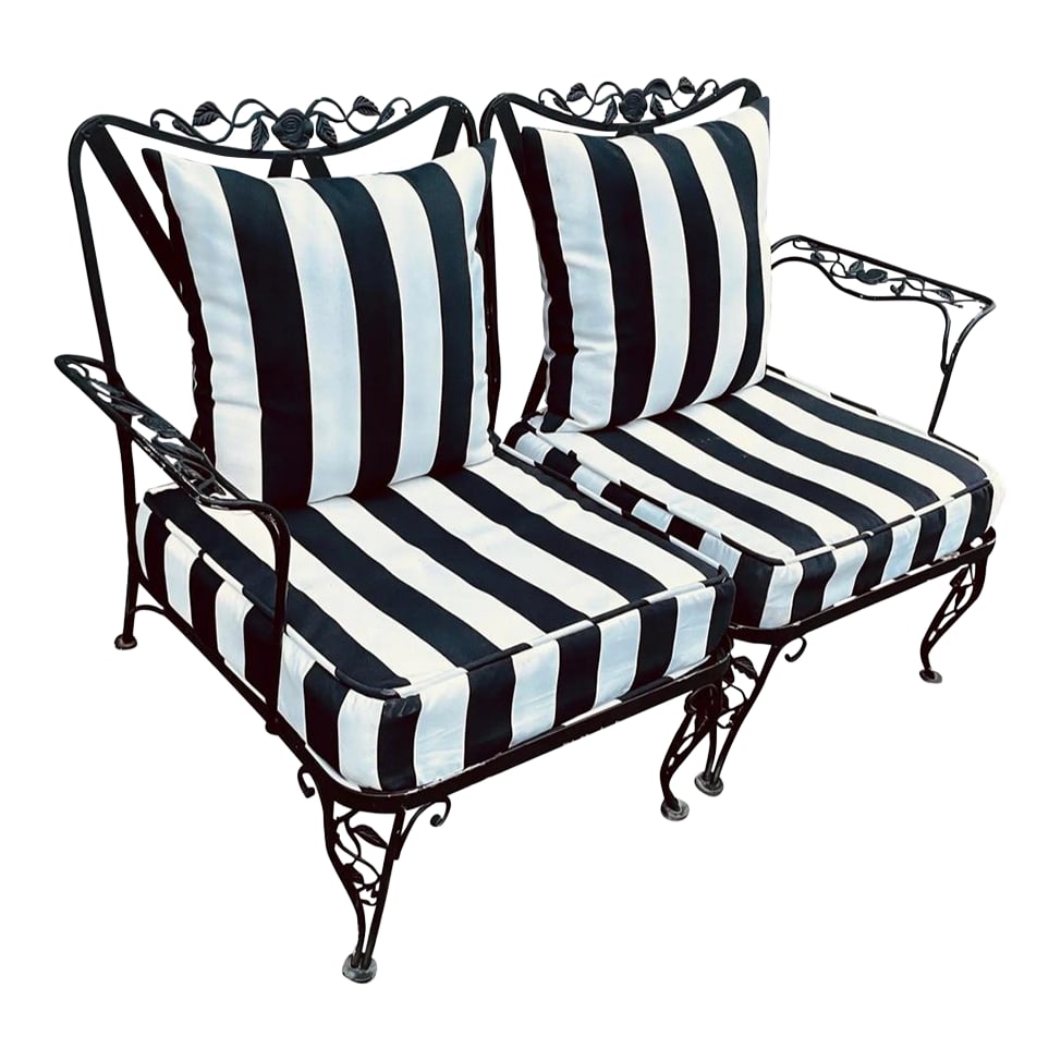 Vintage Woodard Outdoor Sofa Loveseat (1 of 10)