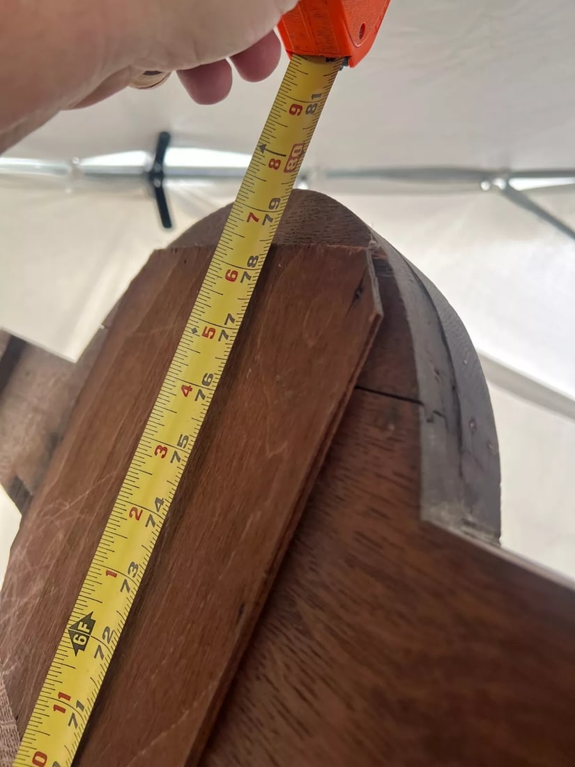 Early 20th Century Antique Arts and Crafts Hall Tree Mirror Oak Drawer Umbrella Stand Hat Rack - 8