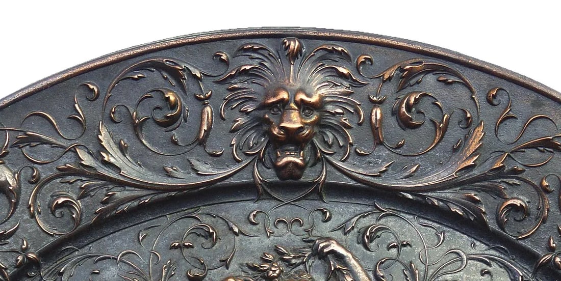 American Radiator Company Copper Plated Cast Iron Oval Medallion - 2
