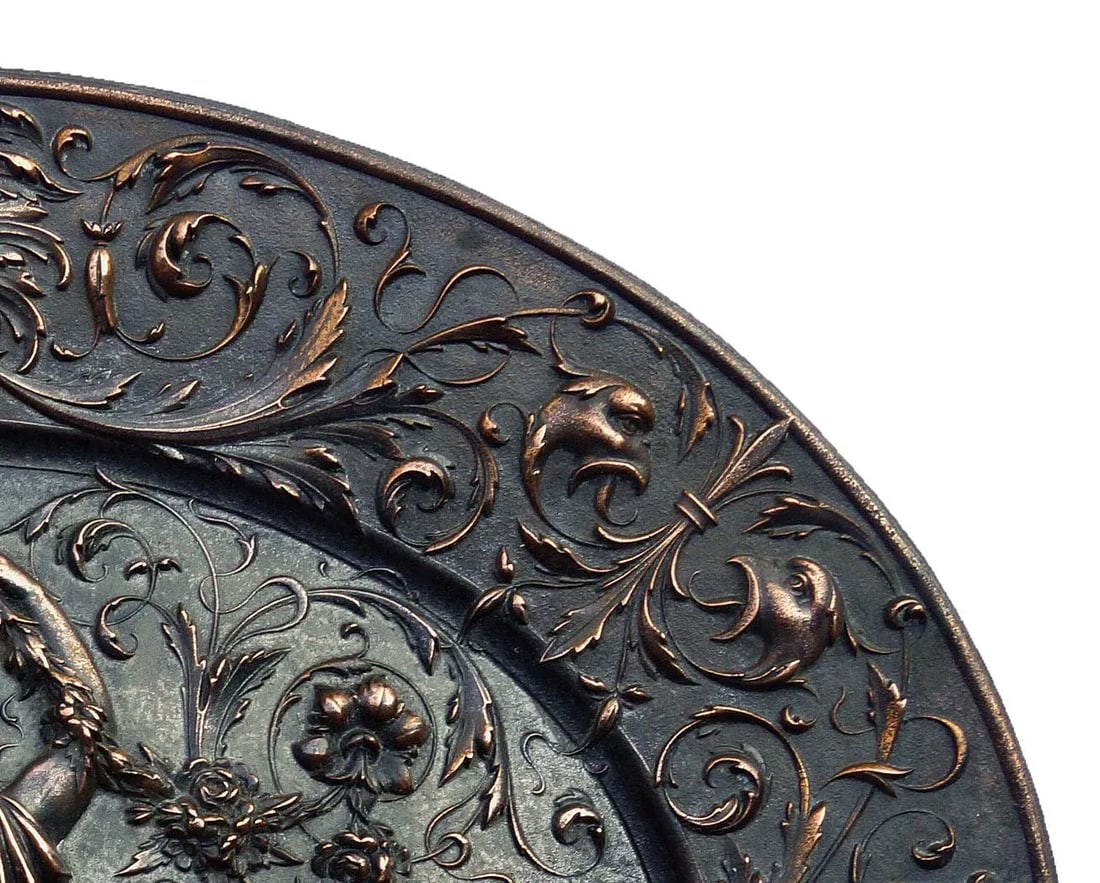 American Radiator Company Copper Plated Cast Iron Oval Medallion - 4
