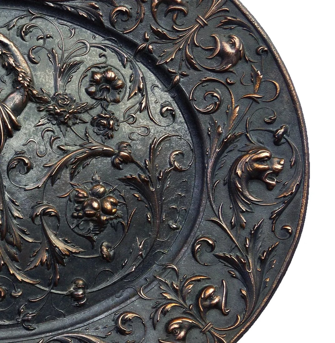 American Radiator Company Copper Plated Cast Iron Oval Medallion - 5