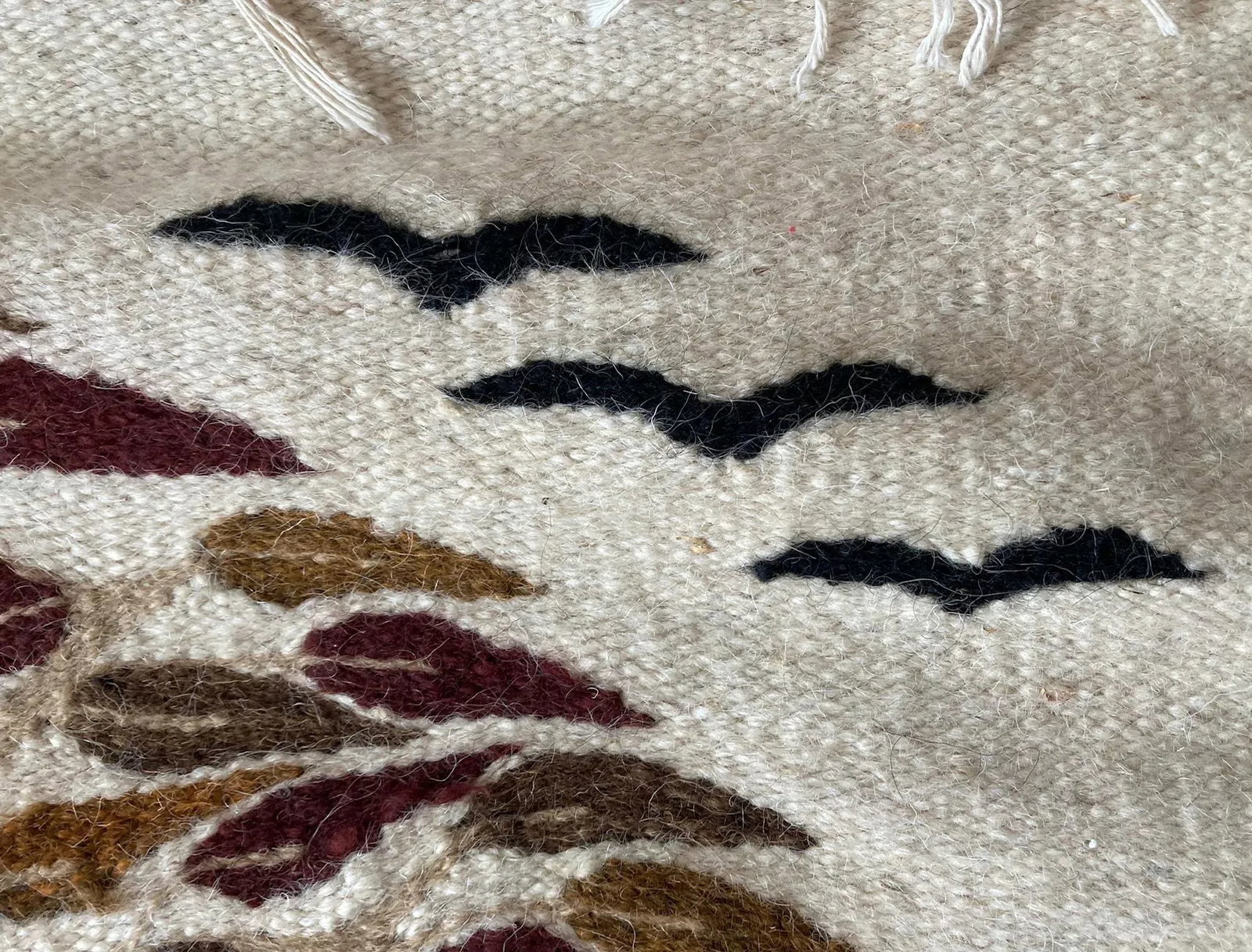 Mid Century Wool Tree of Life Tapestry - 3