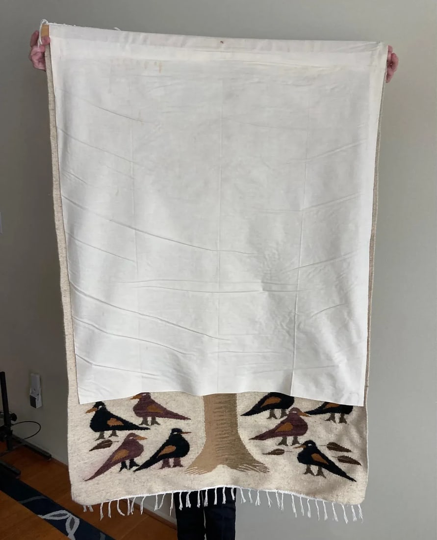 Mid Century Wool Tree of Life Tapestry - 4