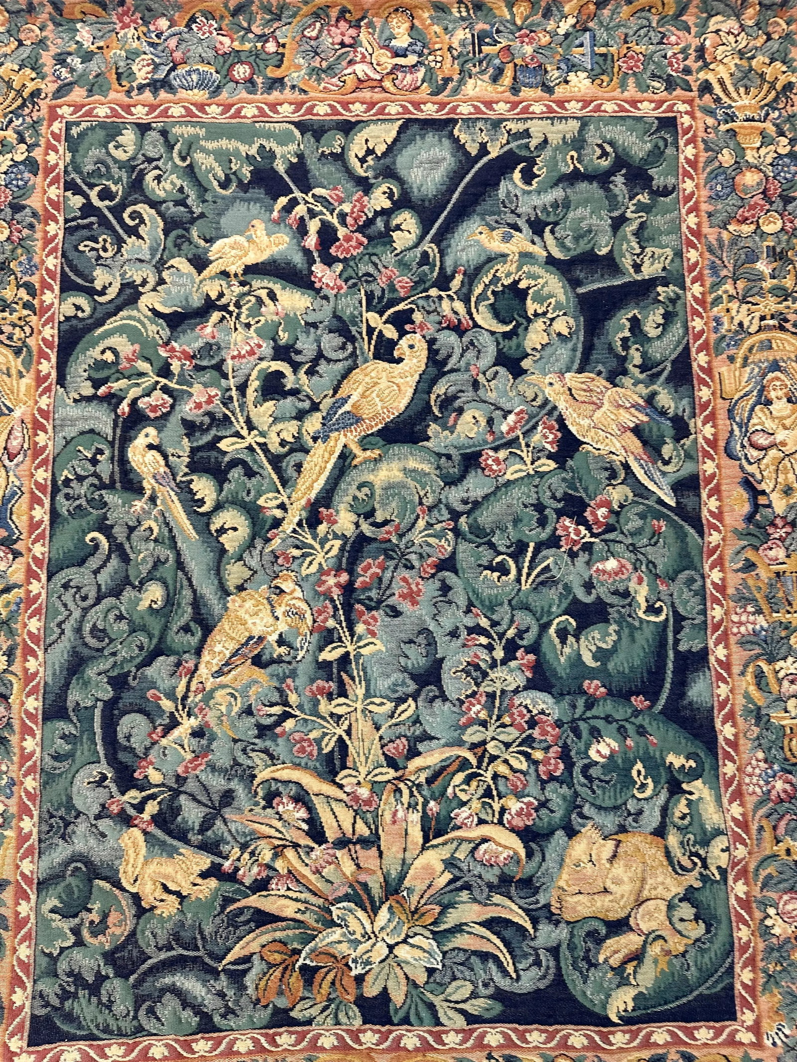 Wall Tapestry by Corona Decor | Peacocks in Forest - 2