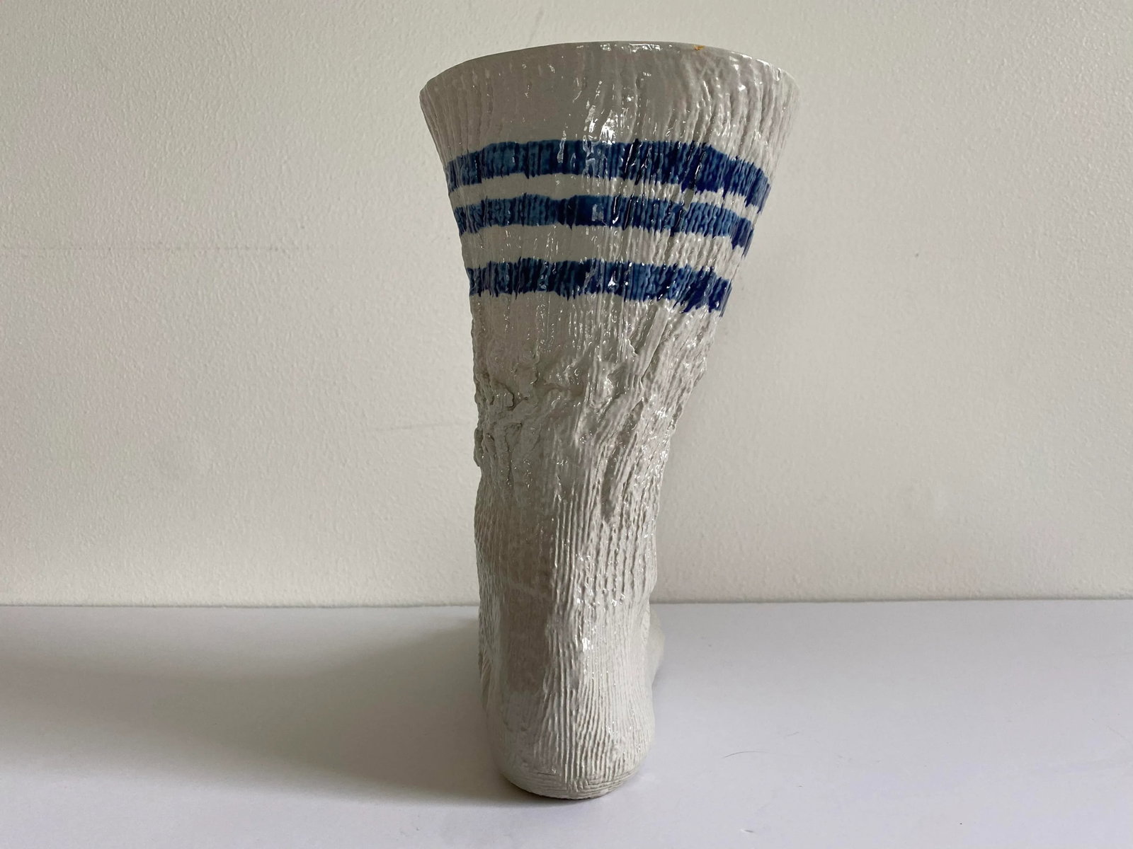1980s Ceramic Gym Sock Vase by Louisville Stoneware - 6