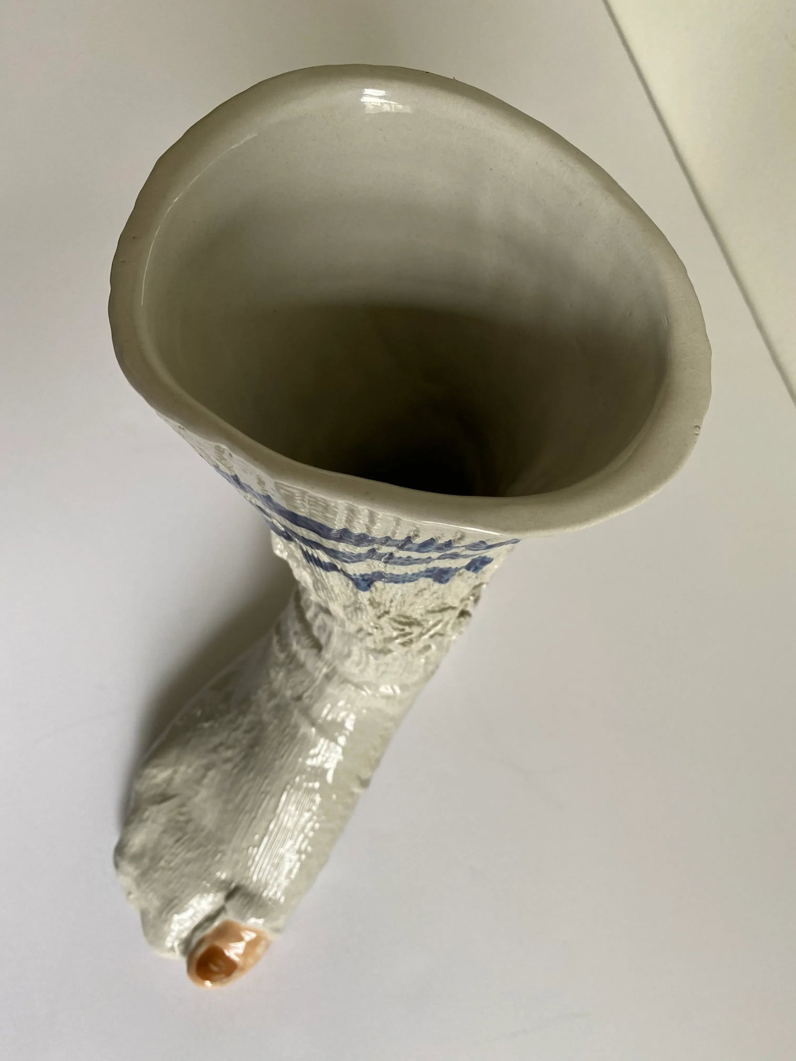 1980s Ceramic Gym Sock Vase by Louisville Stoneware - 7