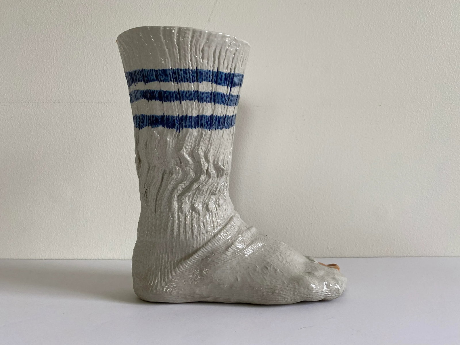 1980s Ceramic Gym Sock Vase by Louisville Stoneware - 9