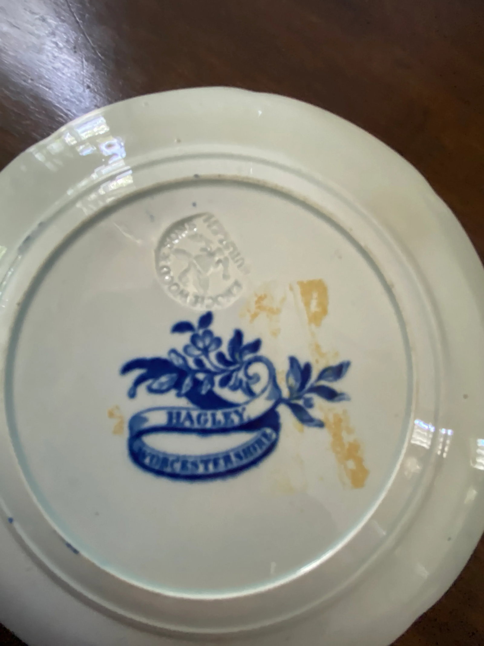 Staffordshire Blue and White Plates - Set of 3 - 5
