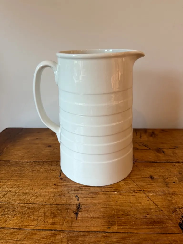 Late 20th Century Ralph Lauren Ironstone Pitcher Vase, Made in England - 2