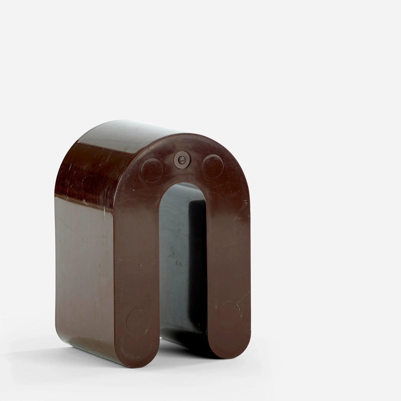 Brown Plastic Magazine Holder Designed by Rodolfo Bonetto - 3