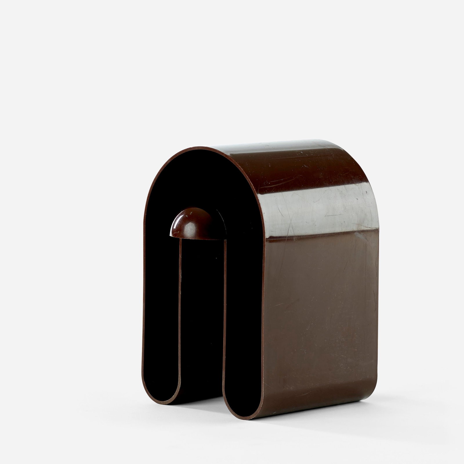 Brown Plastic Magazine Holder Designed by Rodolfo Bonetto - 5