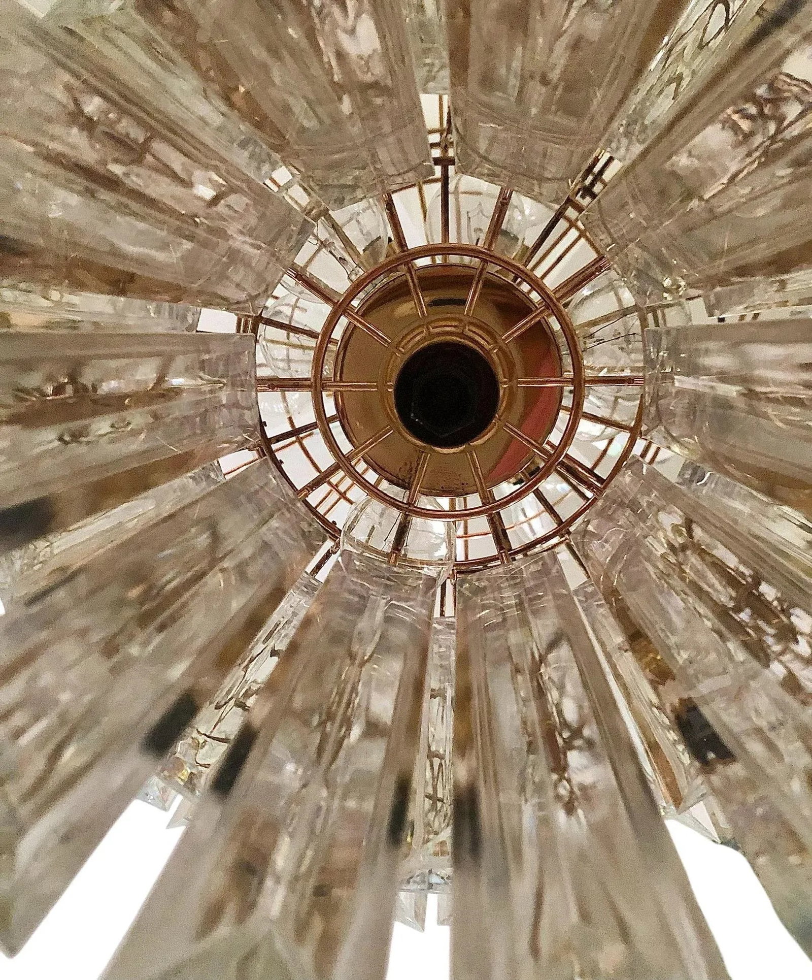 1960s Five-Tier Lucite Palm Chandelier - 4