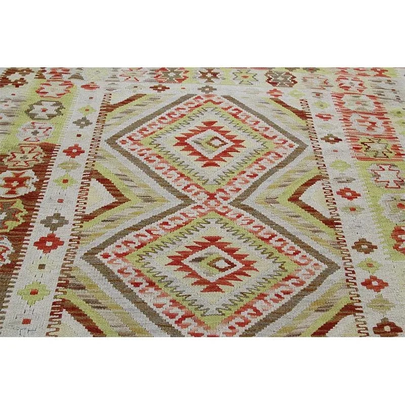 Traditional Handwoven Turkish Kilim Area Rug 5'1" X 6'1" - 4
