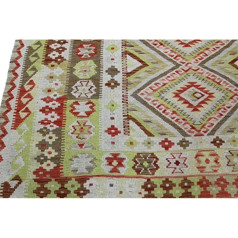 Traditional Handwoven Turkish Kilim Area Rug 5'1" X 6'1" - 5