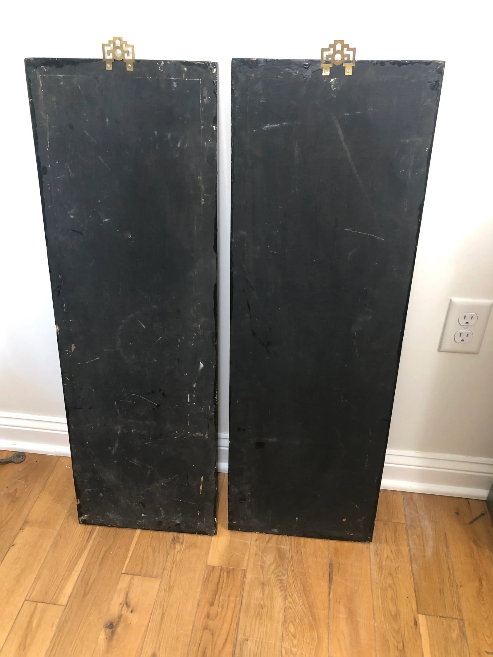 Vintage Chinoiserie Mother of Pearl Wall Panels- a Pair - 2