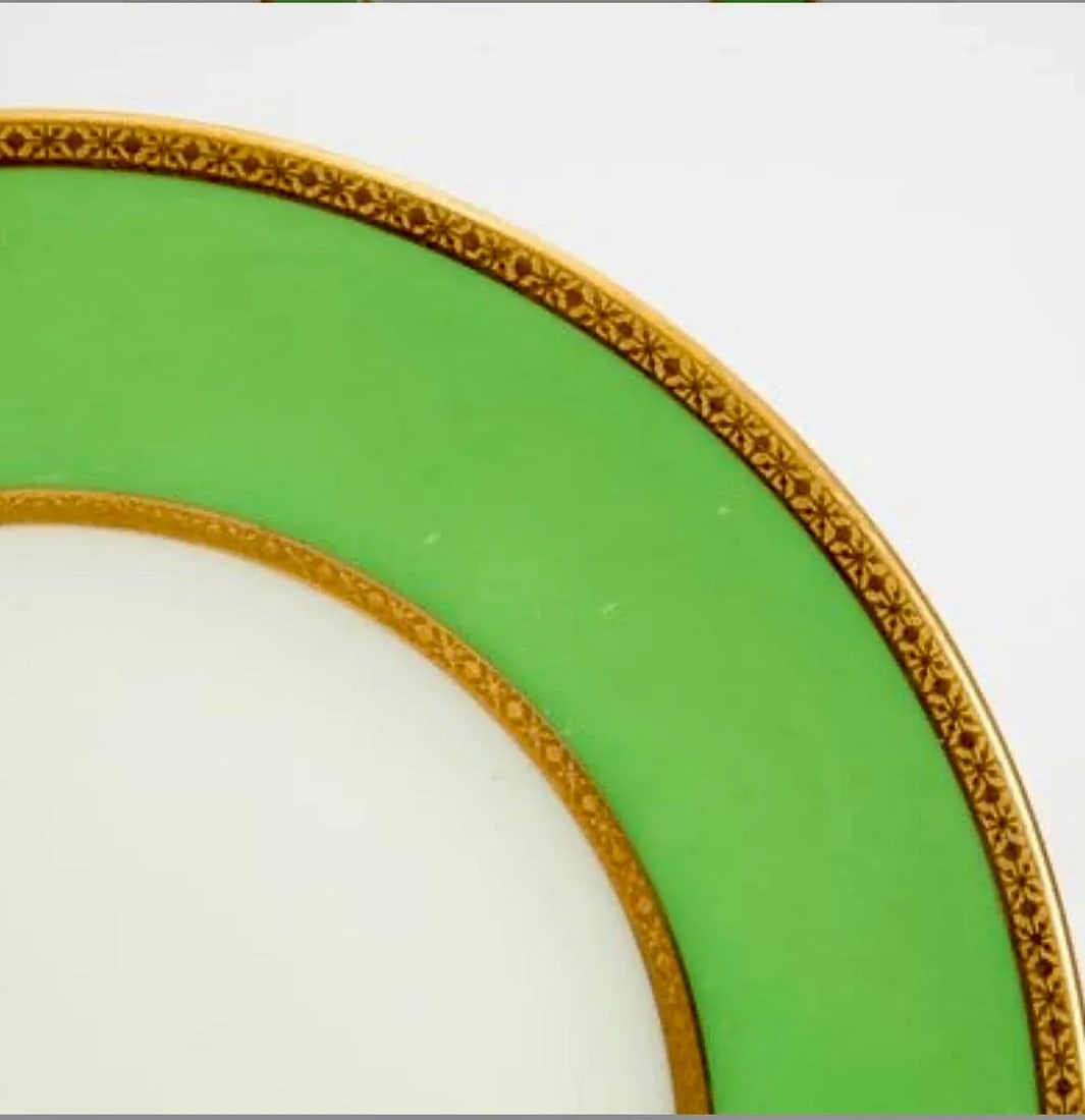 Early 20th Century English Coalport Dessert Plates, Set of 7 - 3