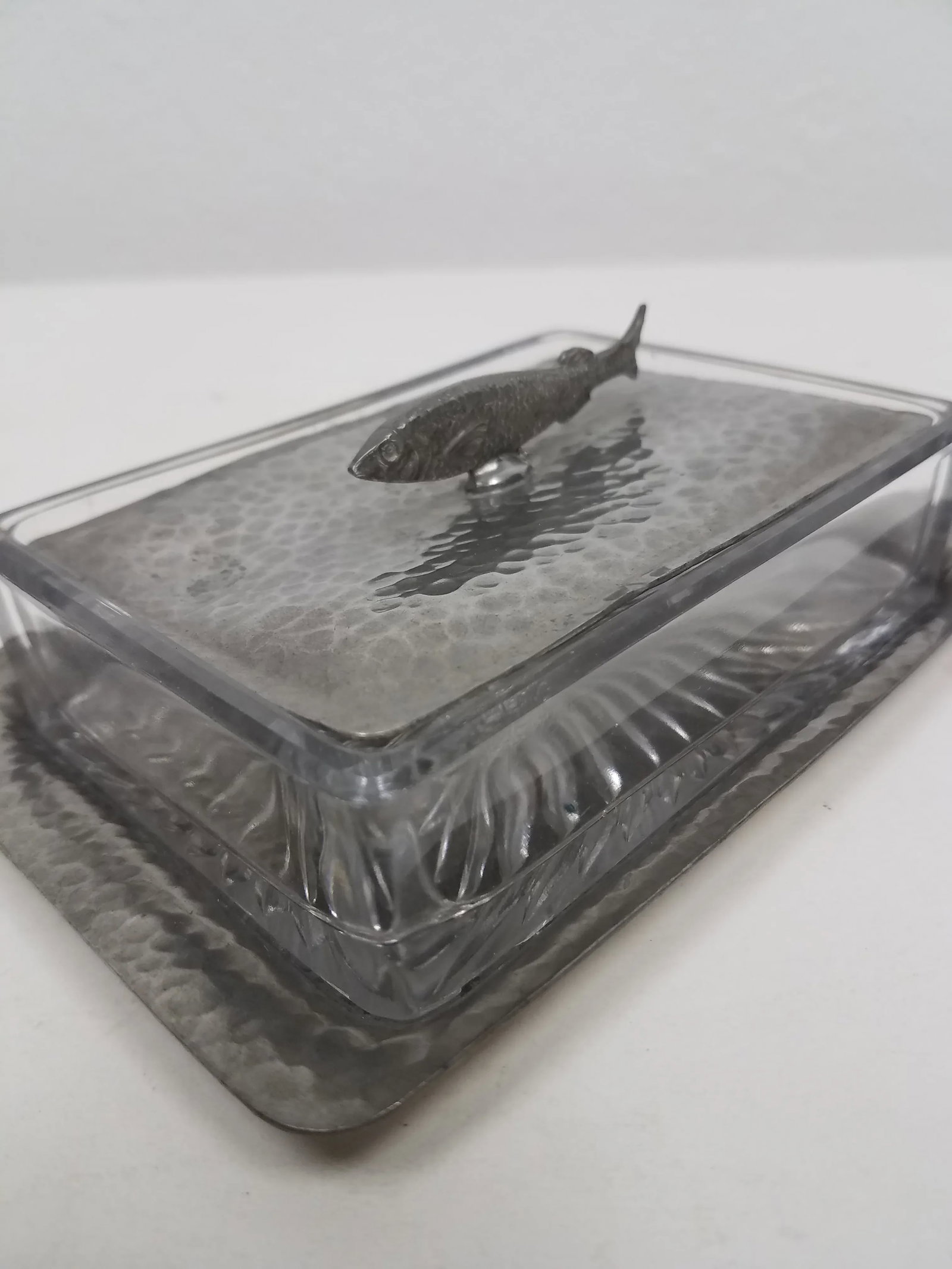 Antique English Pewter Sardine Dish - Circa 19th Century - 2