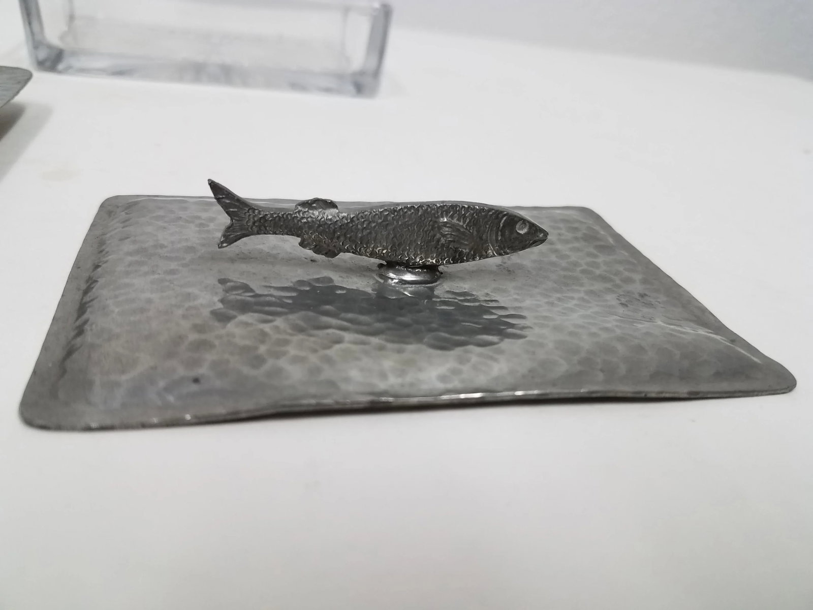 Antique English Pewter Sardine Dish - Circa 19th Century - 6