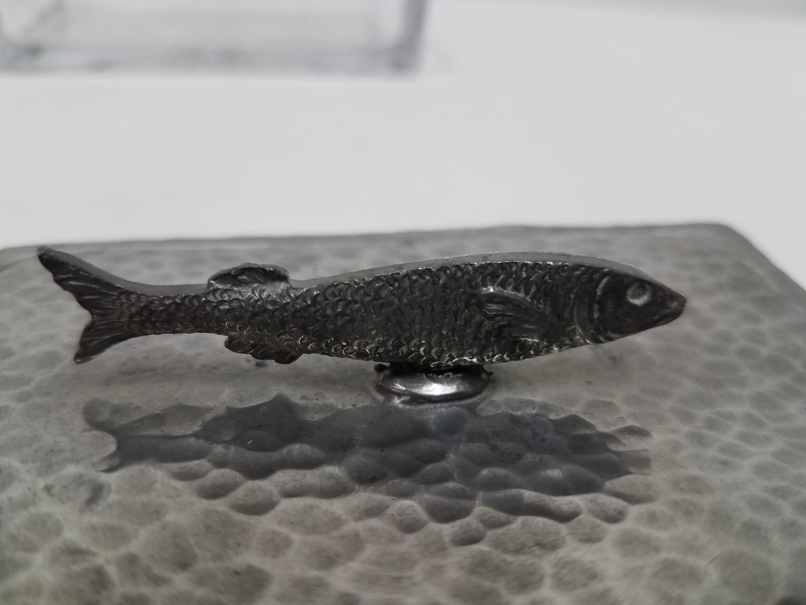 Antique English Pewter Sardine Dish - Circa 19th Century - 7