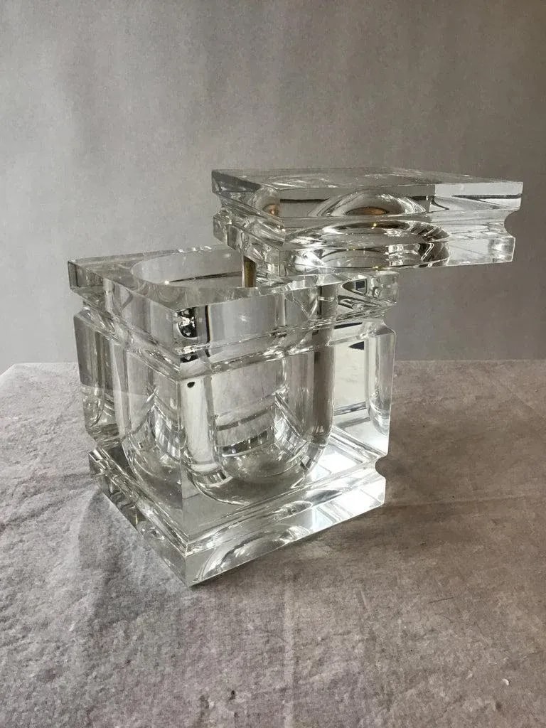 1980s Lucite Box / Ice Bucket - 8
