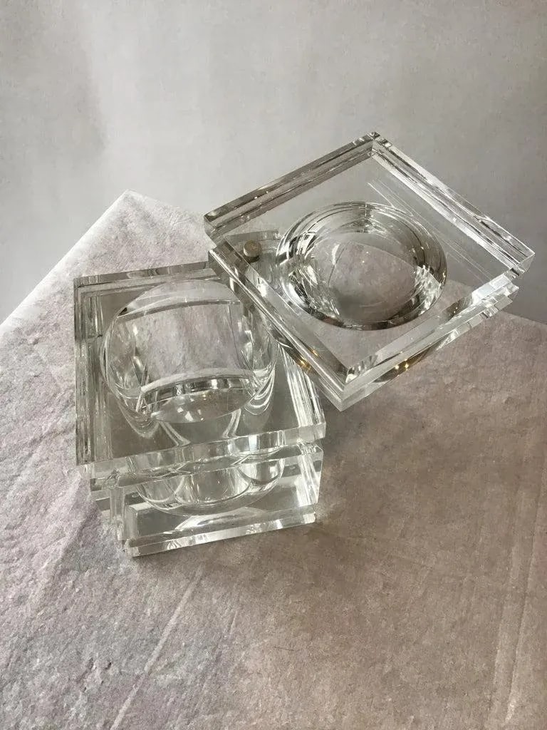 1980s Lucite Box / Ice Bucket - 9
