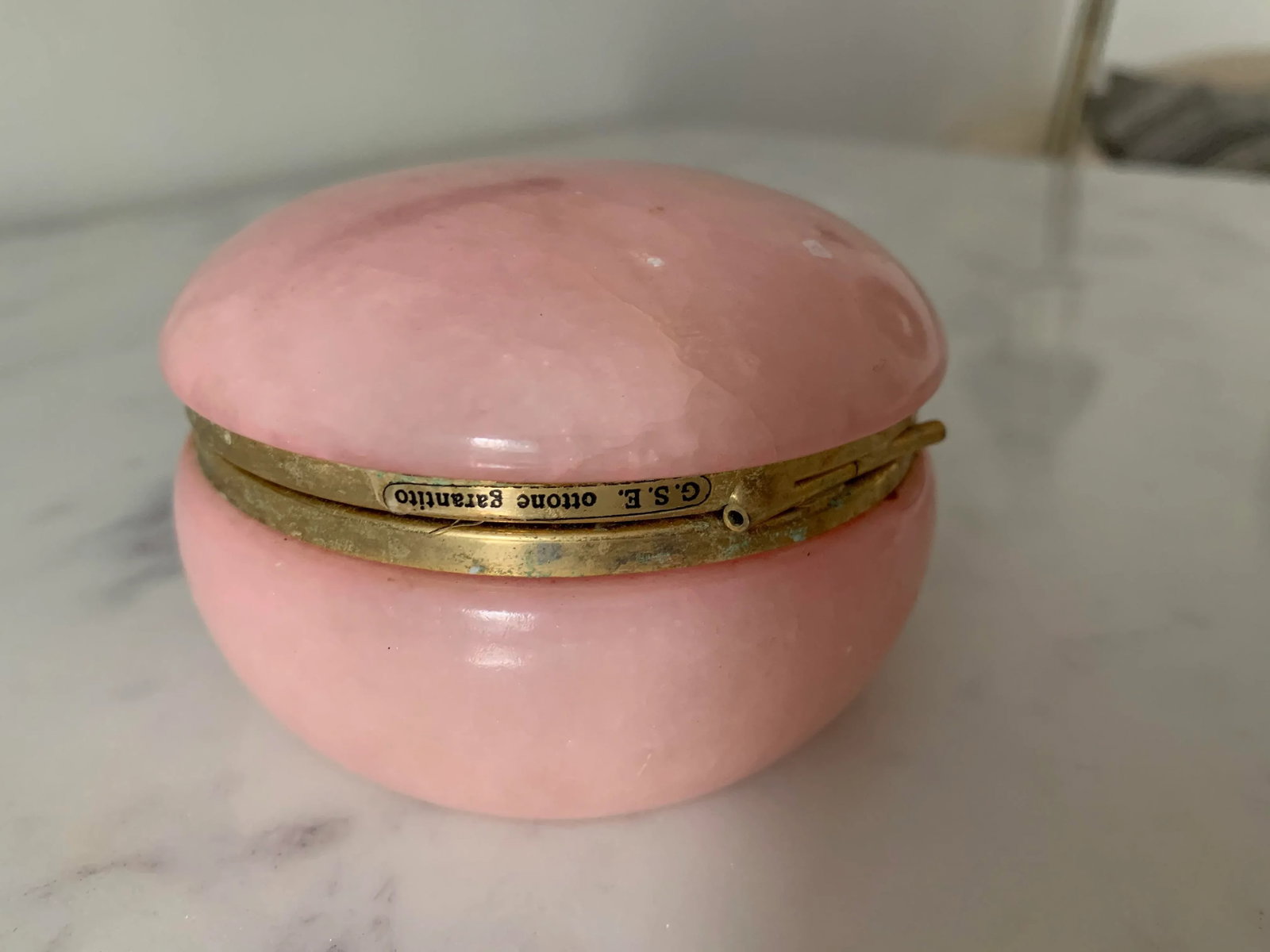 Vintage Italian Handcrafted Alabaster Box - 2