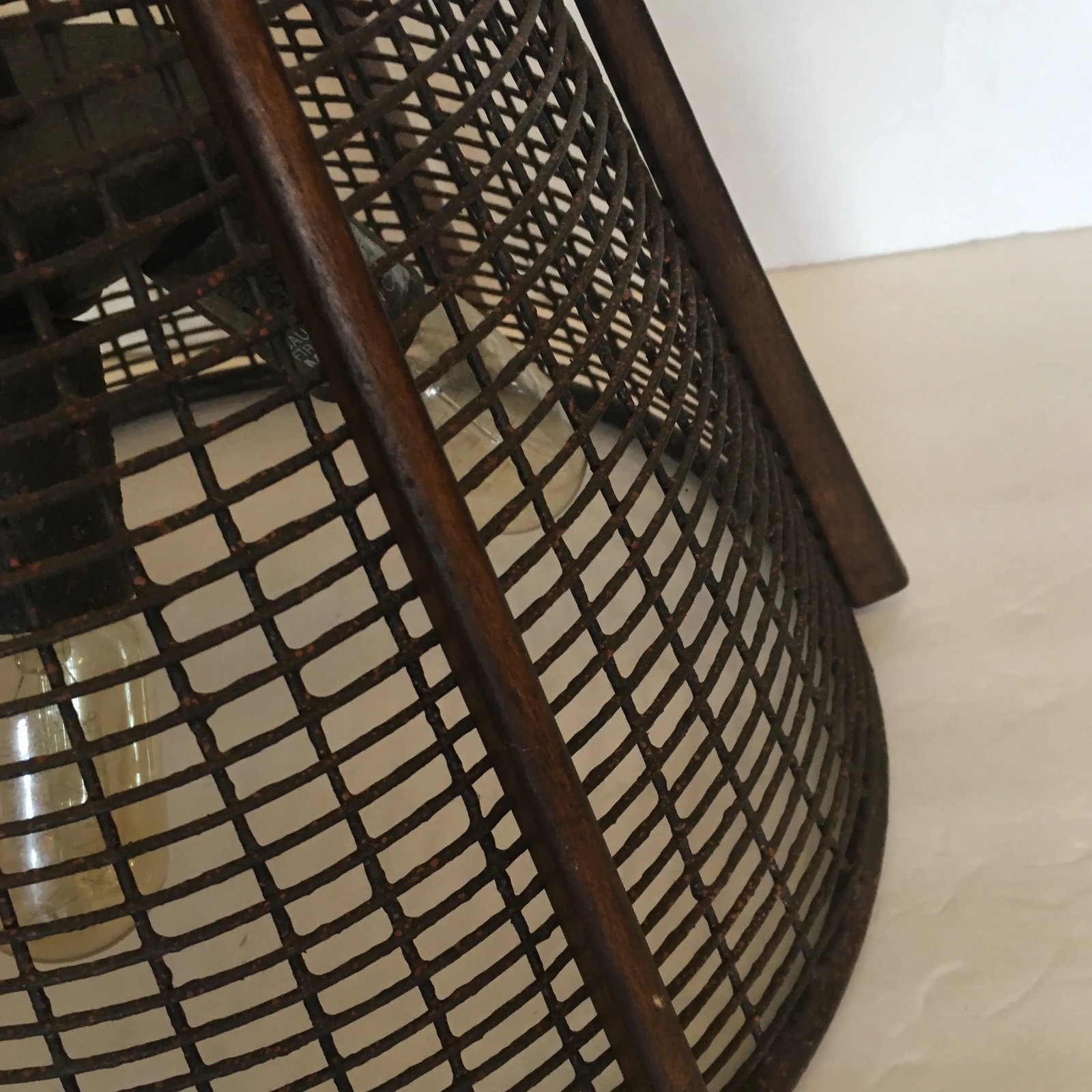 Metal Industrial Hanging Light Fixtures - a Pair - 4