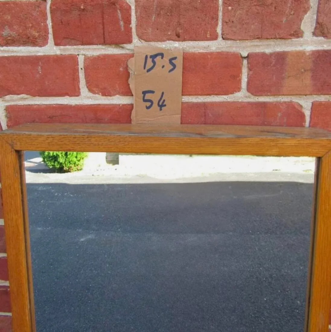 Mid Century Modern Oak Mirror - 4