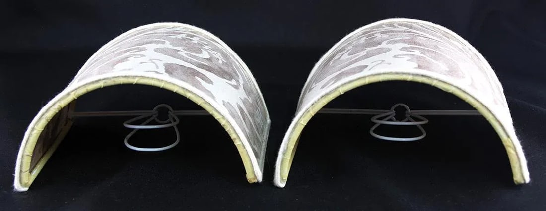 Pair of Fortuny Wall Sconce Lamps Shades - 4