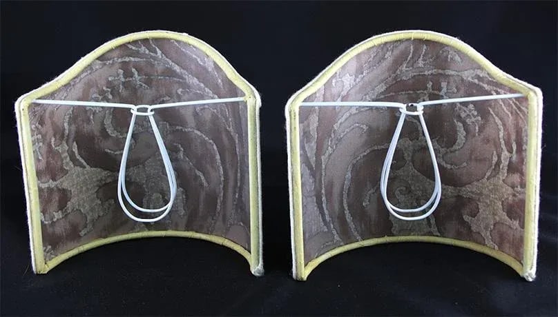 Pair of Fortuny Wall Sconce Lamps Shades - 5