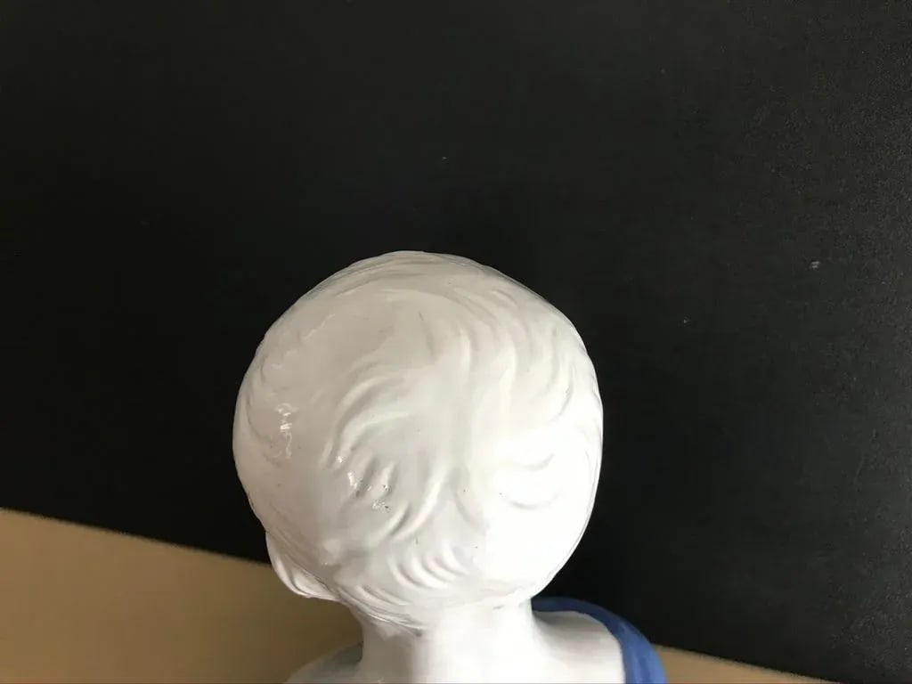 19th Century Glazed Ceramic Bust of a Boy by Cantagalli, Florence, Italy - 9