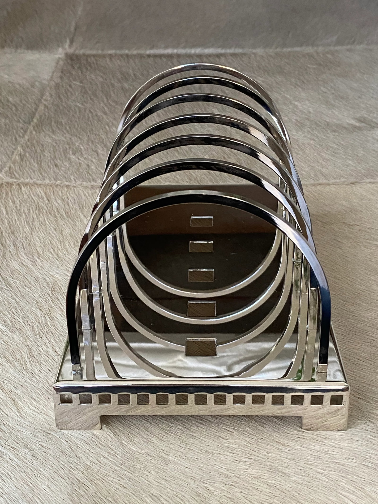1980's Postmodern Silver Letter Holder by Richard Meier for Swid Powell - 11
