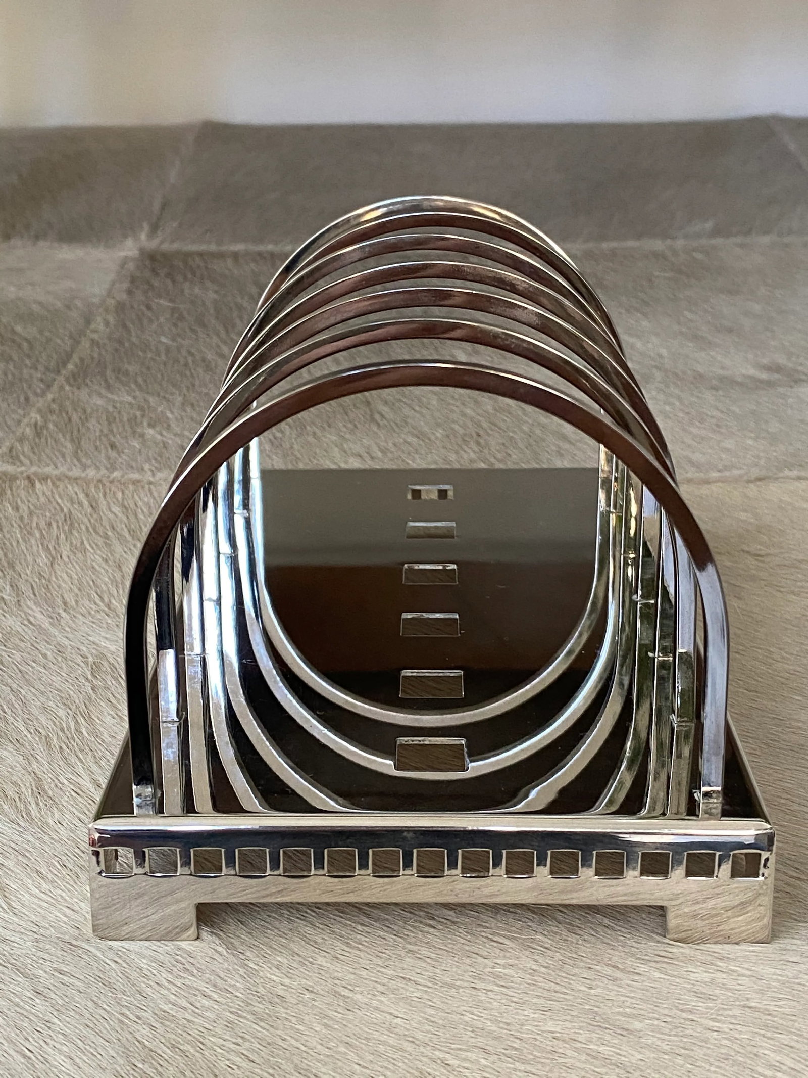 1980's Postmodern Silver Letter Holder by Richard Meier for Swid Powell - 2