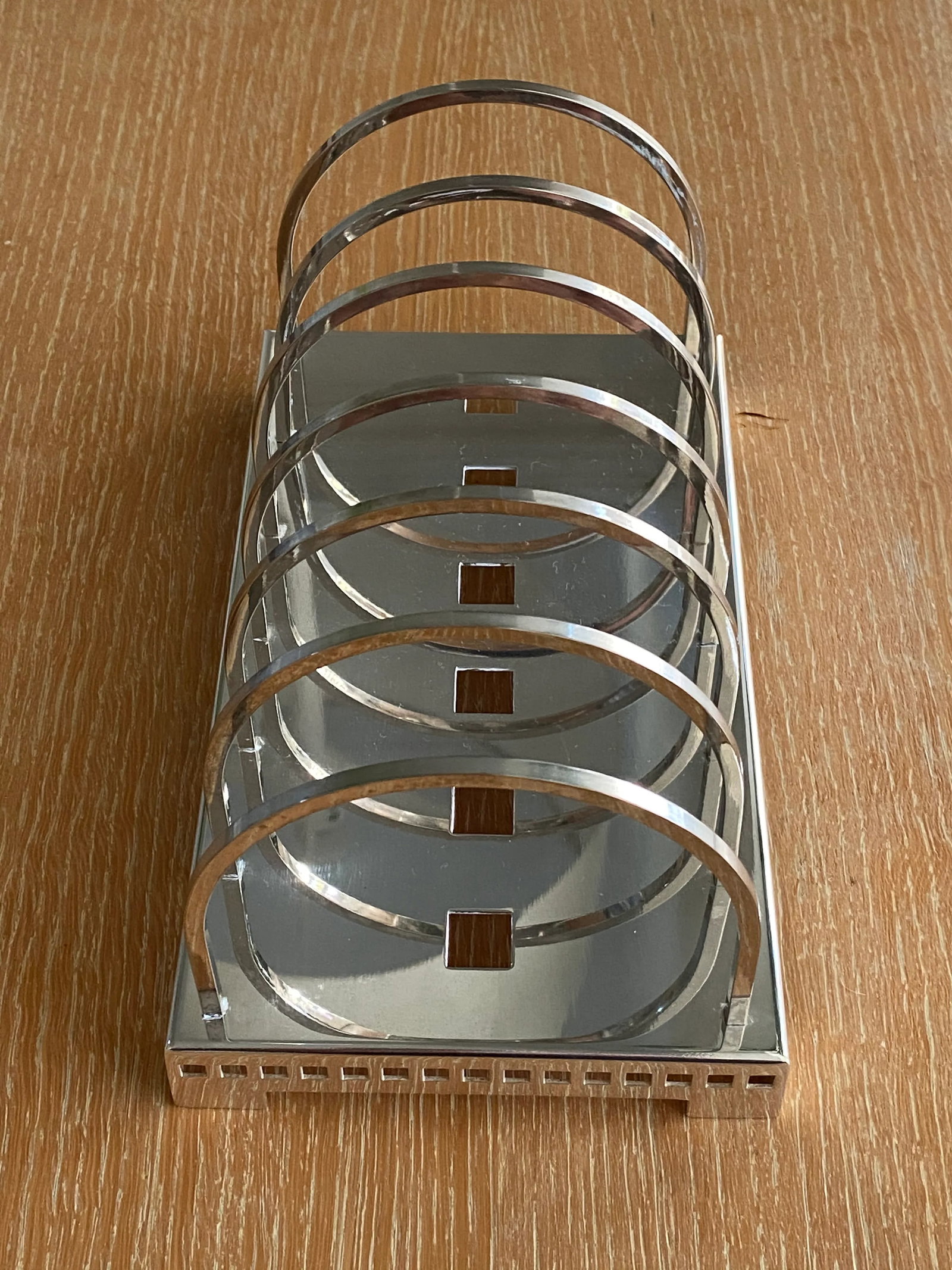 1980's Postmodern Silver Letter Holder by Richard Meier for Swid Powell - 3