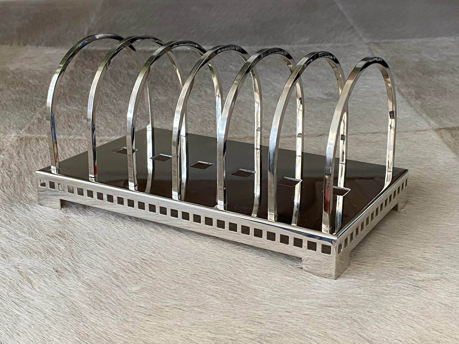 1980's Postmodern Silver Letter Holder by Richard Meier for Swid Powell - 5