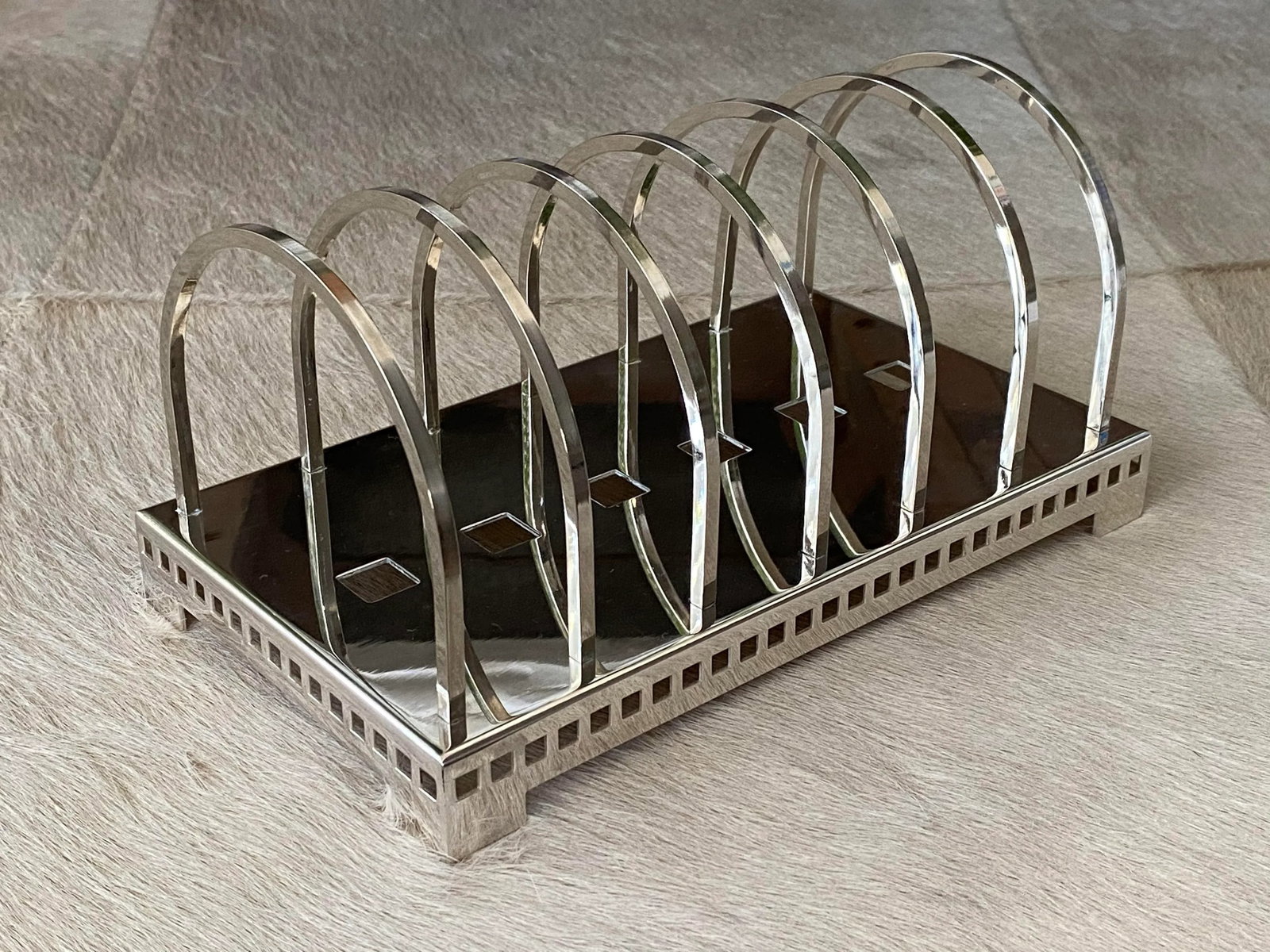 1980's Postmodern Silver Letter Holder by Richard Meier for Swid Powell - 6