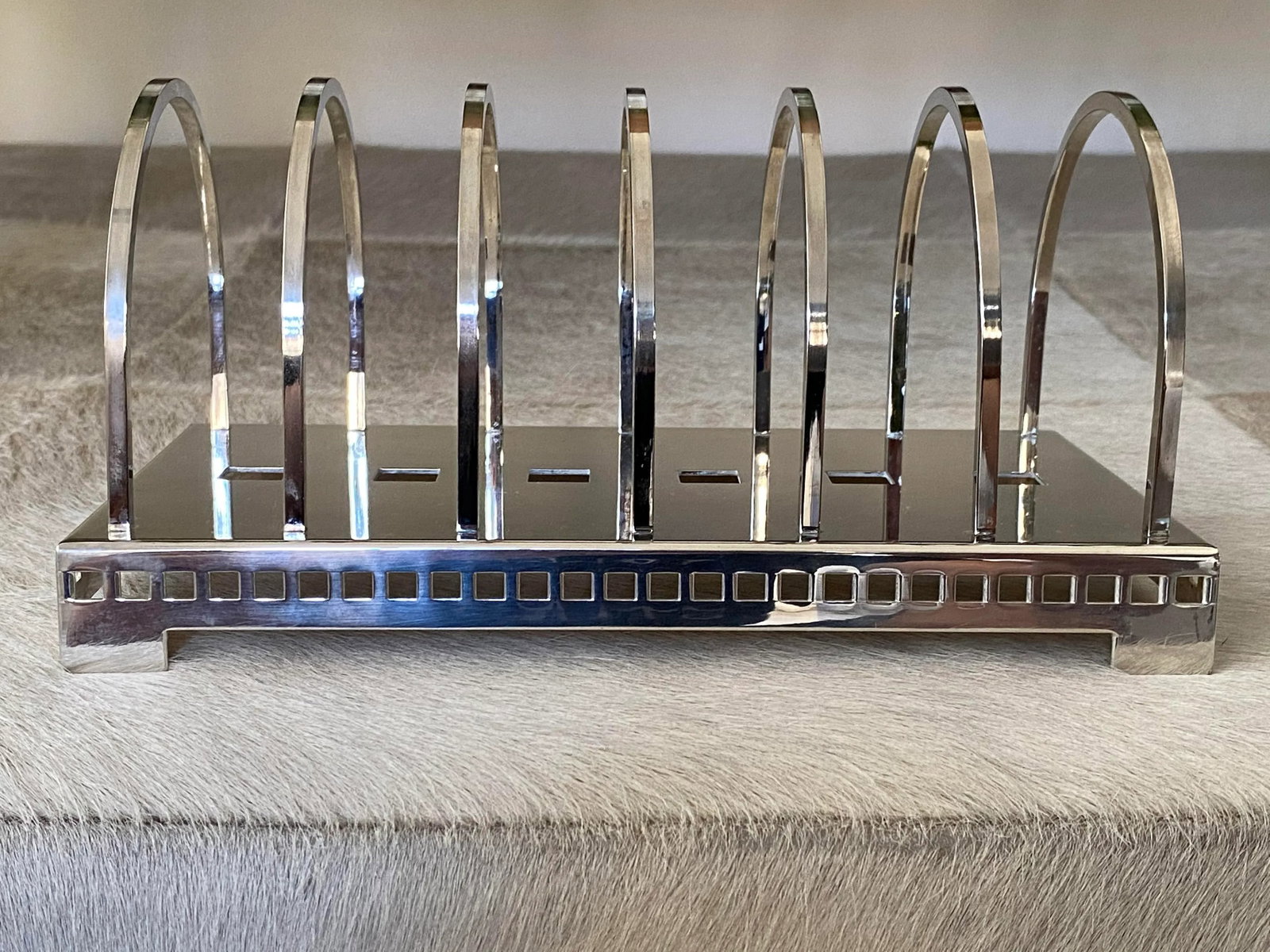 1980's Postmodern Silver Letter Holder by Richard Meier for Swid Powell - 7